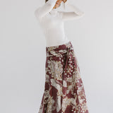 Boho Skirt Burgundy