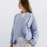 Linen Air Top Baby Blue