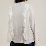 Ruffled Top White