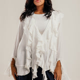 Ruffled Top White