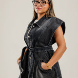 Glitra Vest Black
