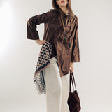 Wave Blouse Brown