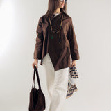 Wave Blouse Brown