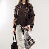 Wave Blouse Brown