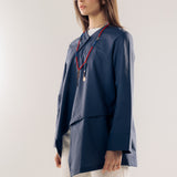 Wave Blouse Navy