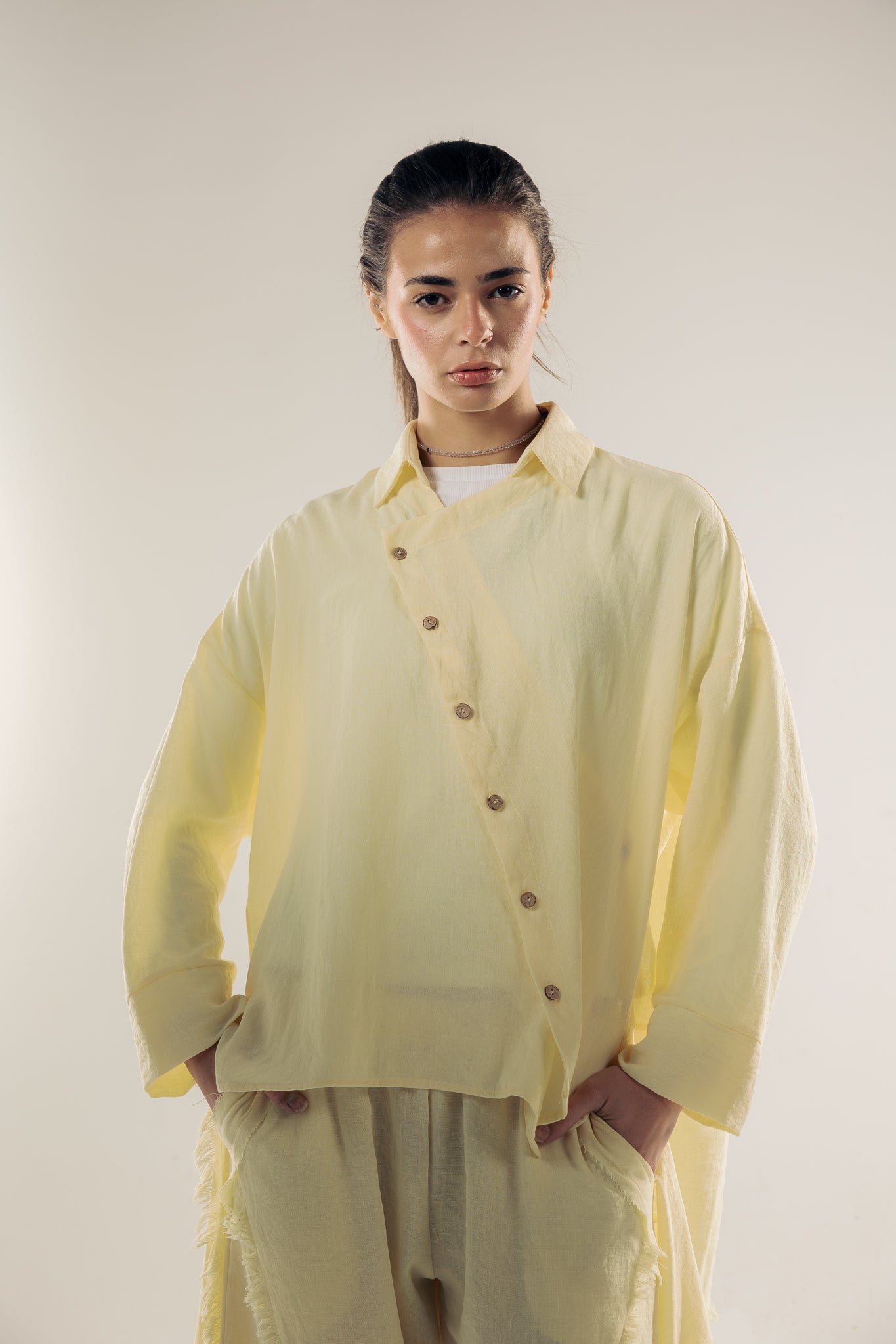 Blush Girl Shirt Butter Yellow
