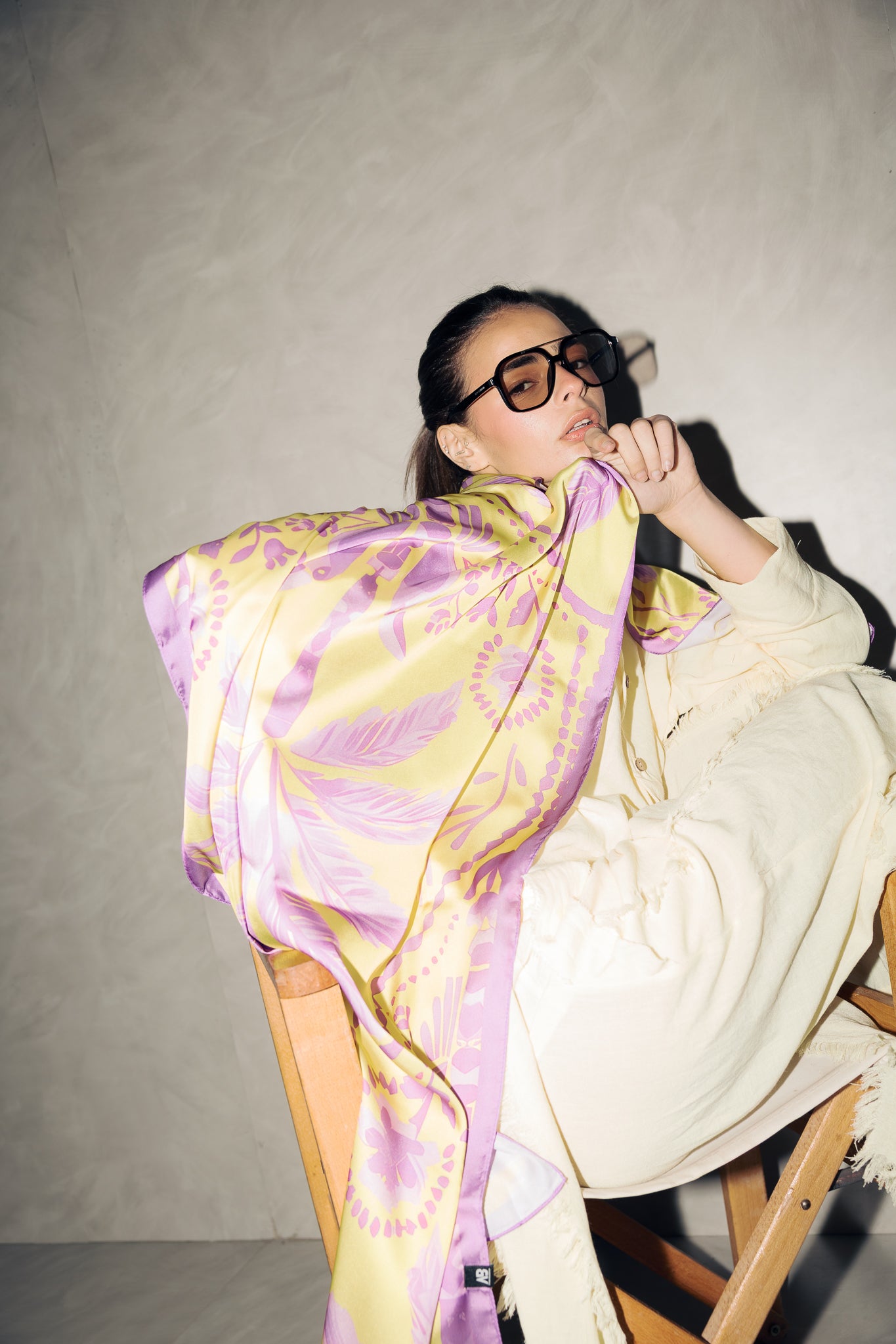 Long Silk Scarf #4