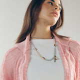 Mesh Cardigan Pink