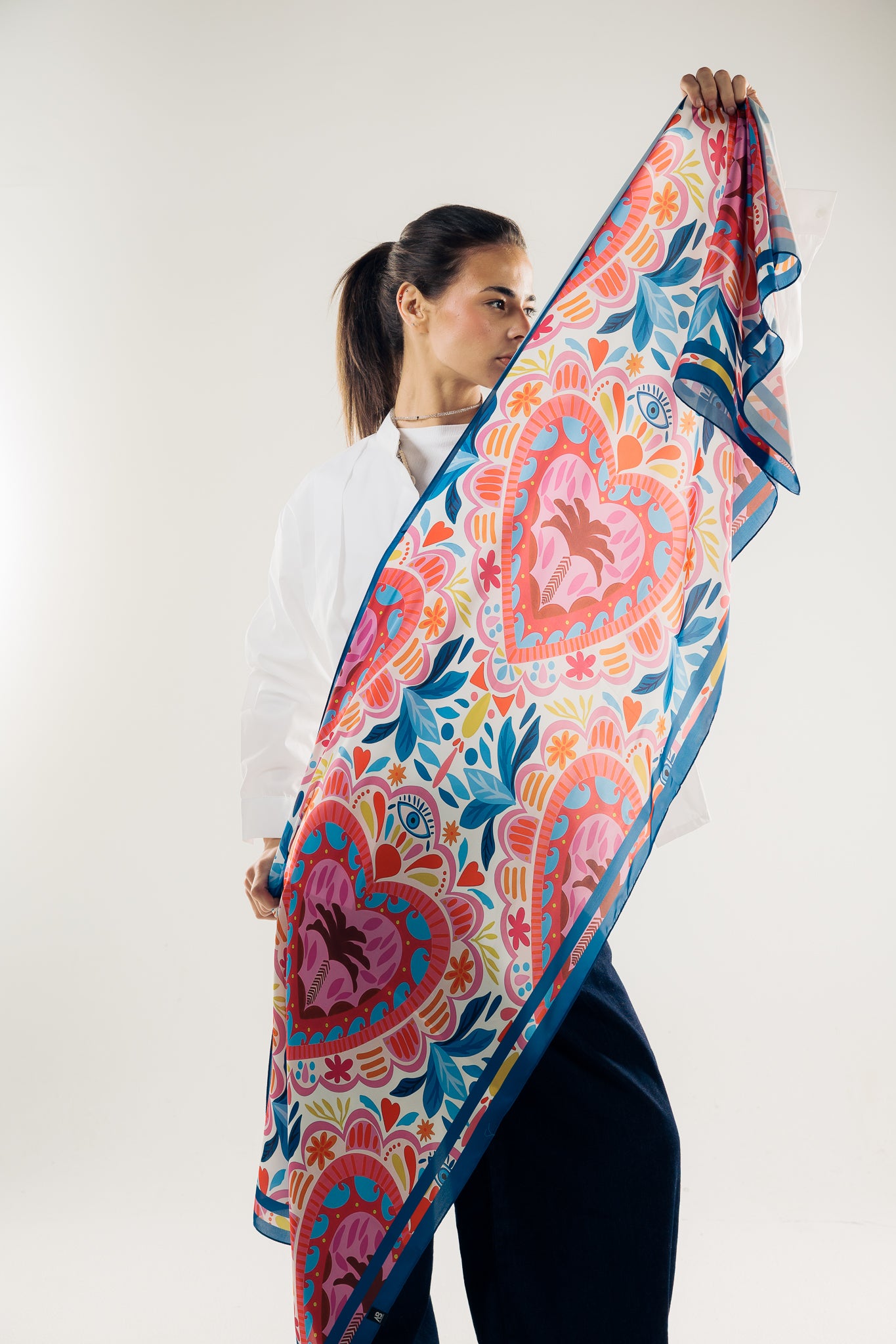 Long Silk Scarf #3