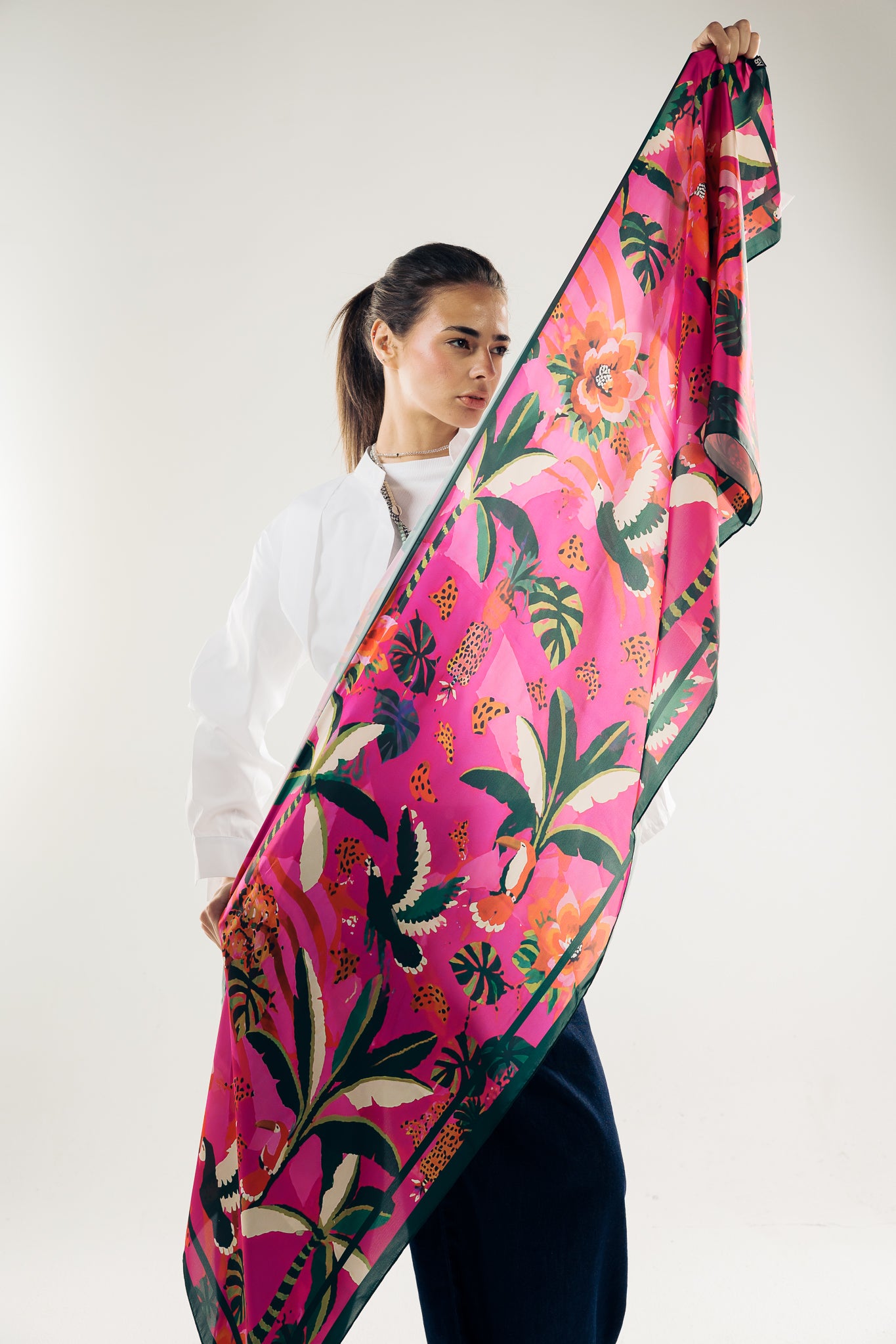 Long Silk Scarf #5