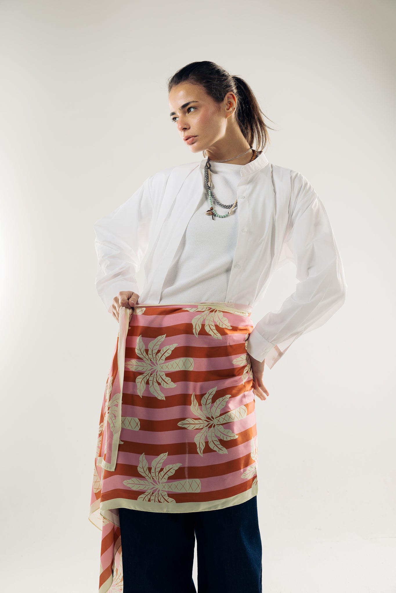 Long Silk Scarf #8