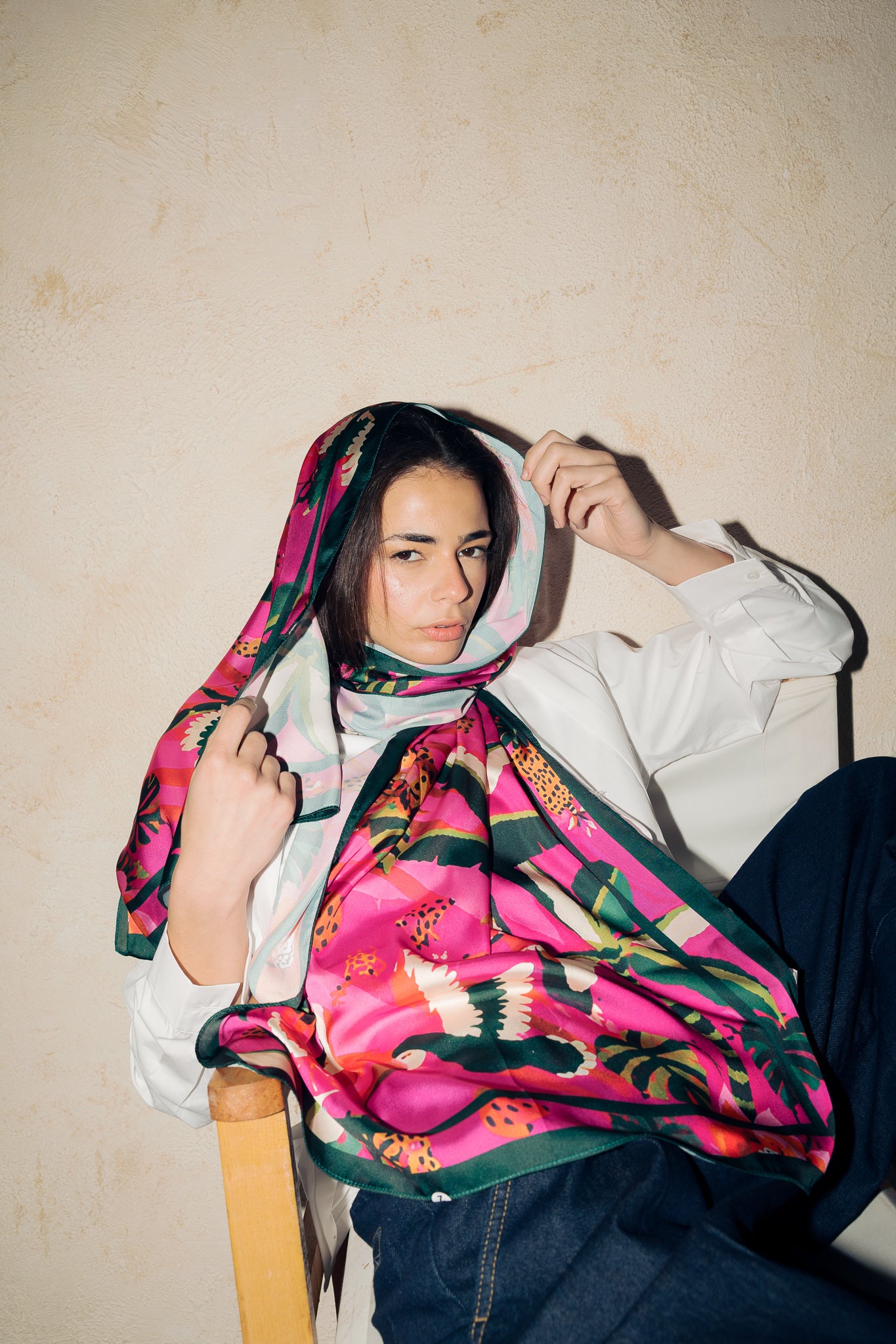 Long Silk Scarf #5