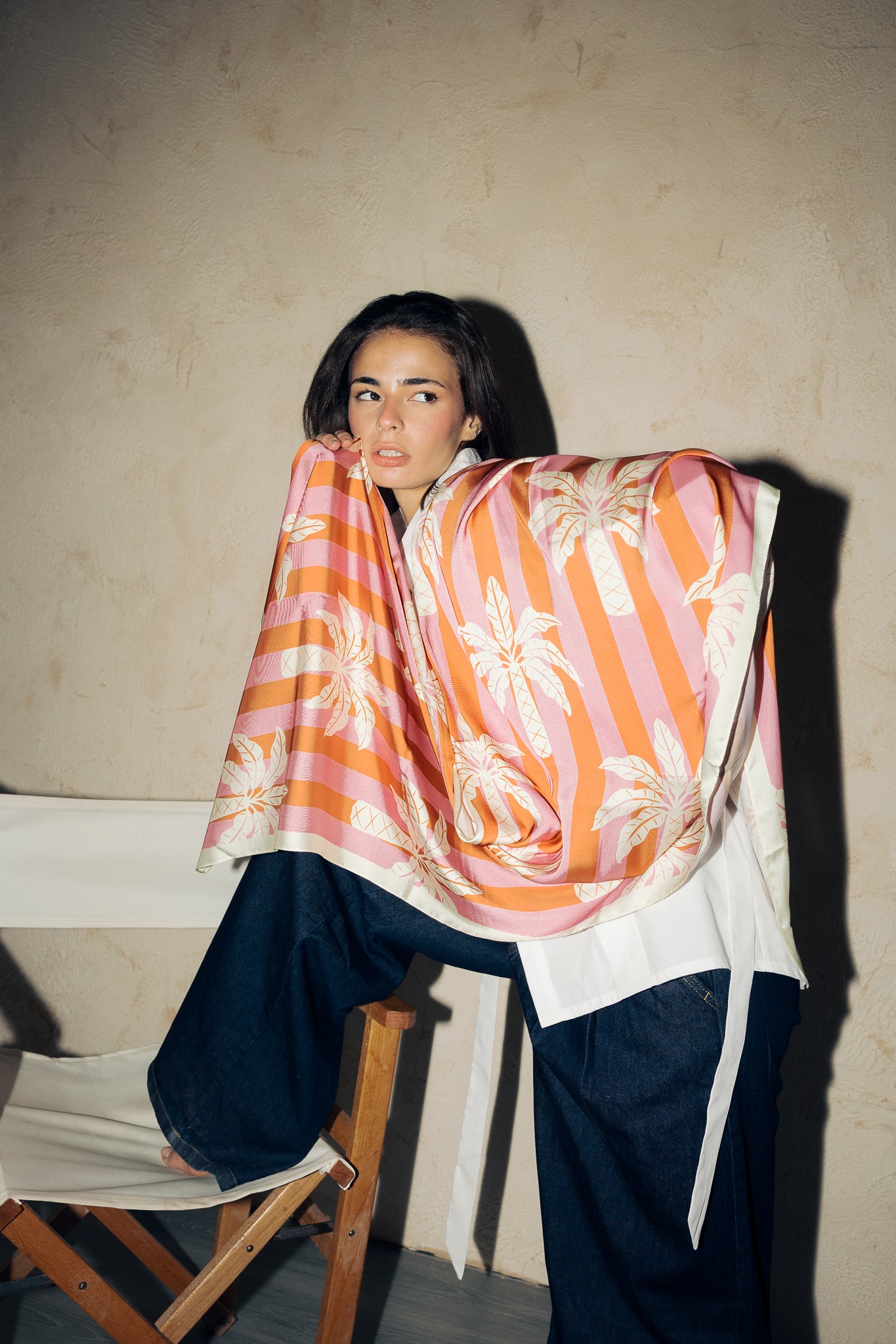 Long Silk Scarf #8