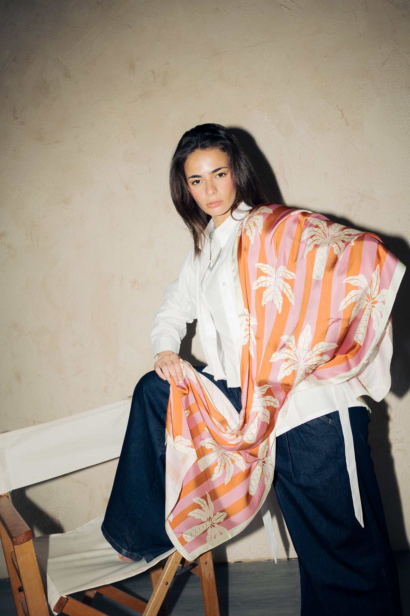 Long Silk Scarf #8