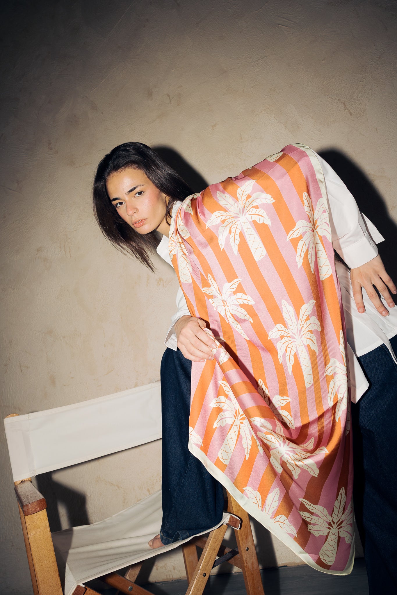 Long Silk Scarf #8