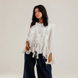 Ruffled Top White