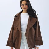 Aroma Leather Jacket Brown
