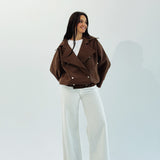 Aroma Leather Jacket Brown