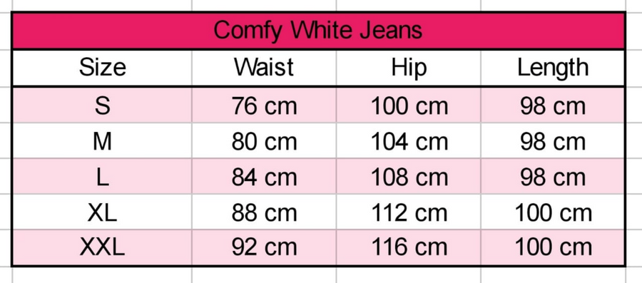 Comfy White Jeans