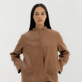 Leather Jacket Camel