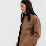 Leather Jacket Camel