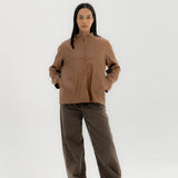 Leather Jacket Camel