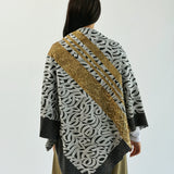 Luna Gold Wool Shawl