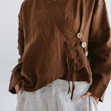 Linen Air Top Brown