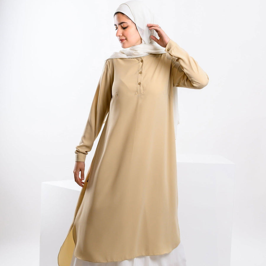 '- AB Essential Women Wear - AB Signature Shirt Beige