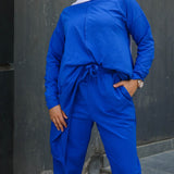 '- AB Essential Women Wear - Joggy Pants Blue
