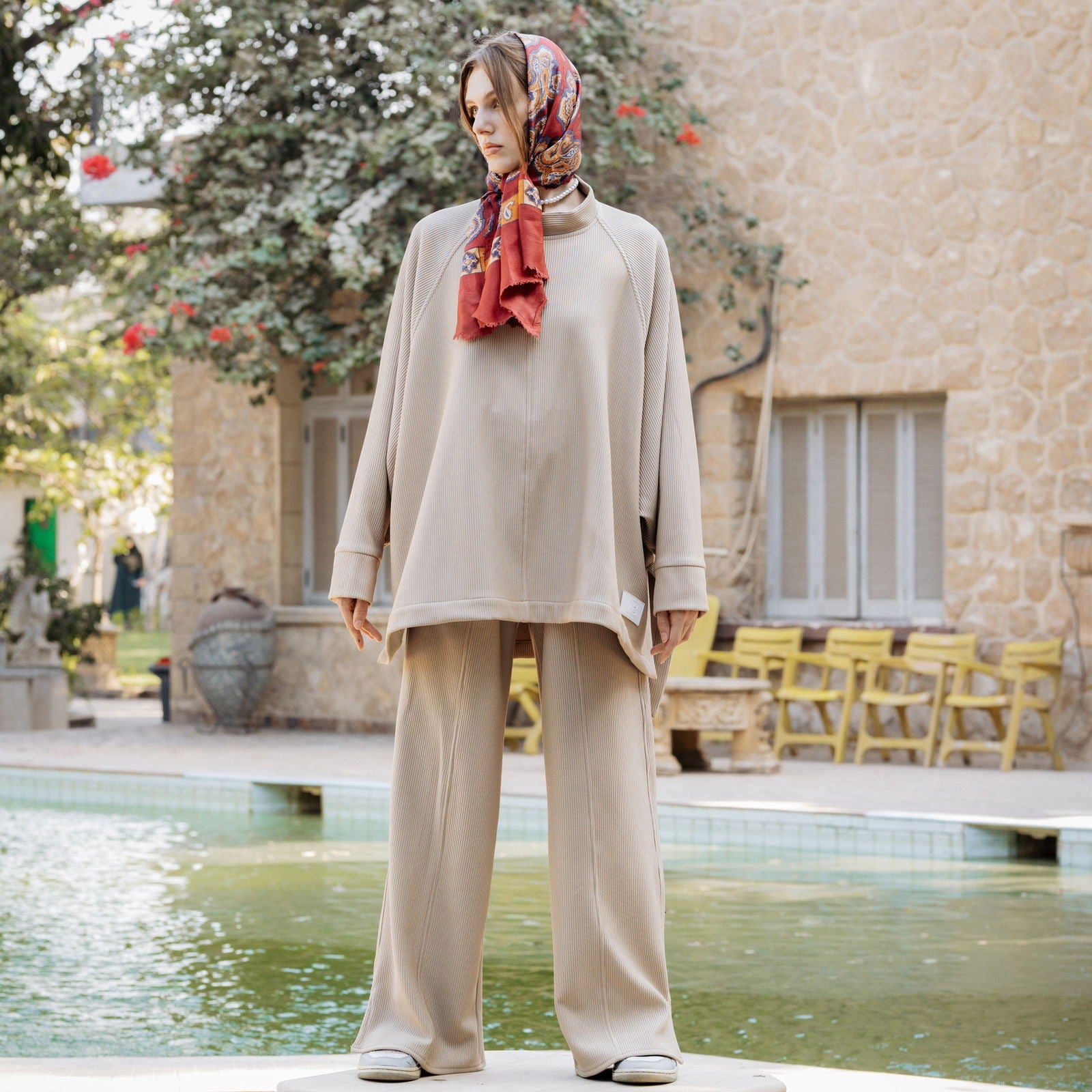 All Time Set Beige - AB Essential Women Wear