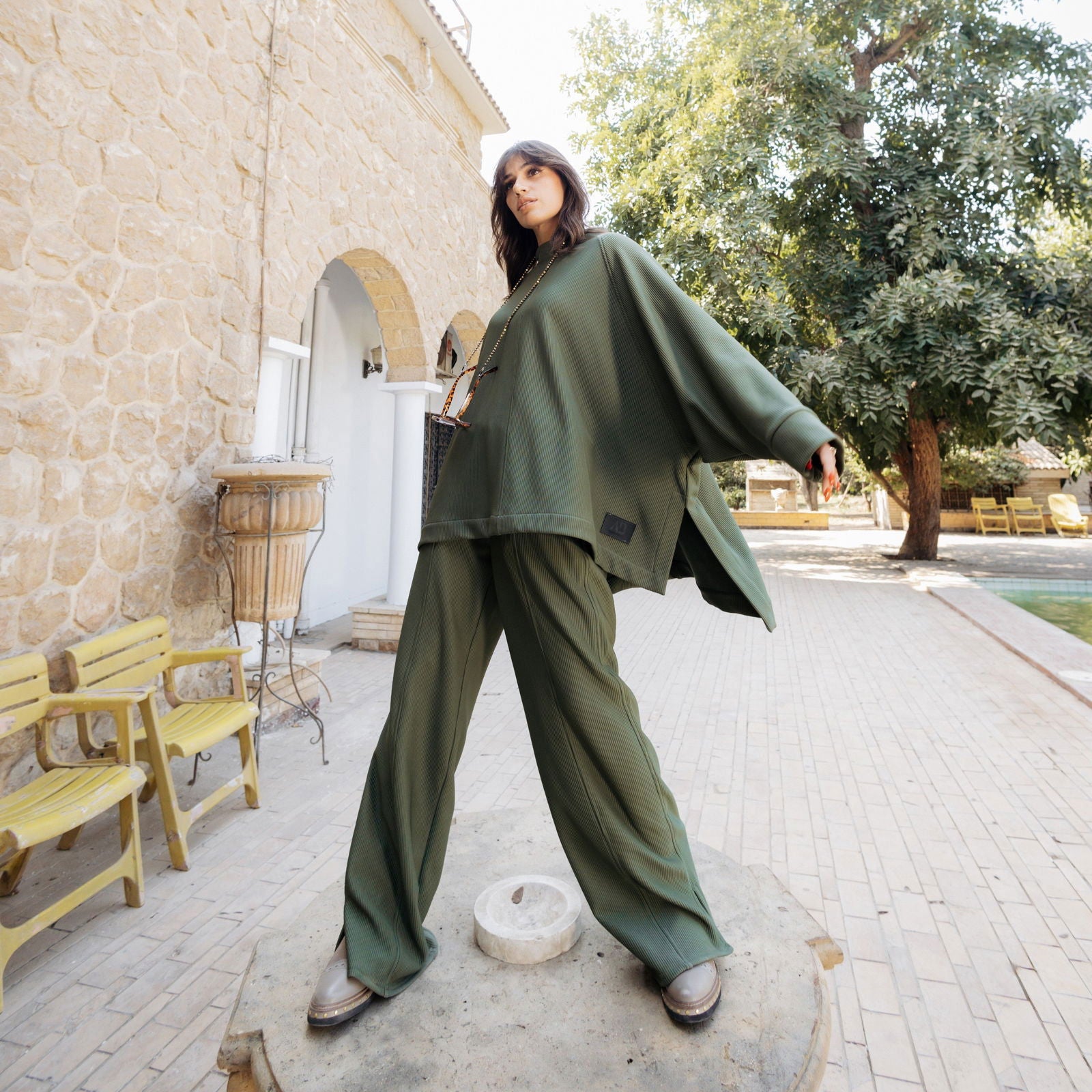 All Time Set Olive - AB Essential Women Wear