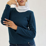 Aura Top Navy - AB Essential Women Wear