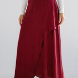 Seashell Skirt Burgundy