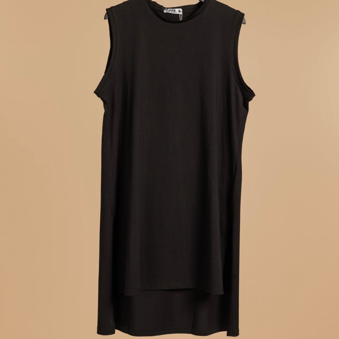 Basic Sleeveless Top Black - AB Essential Women Wear