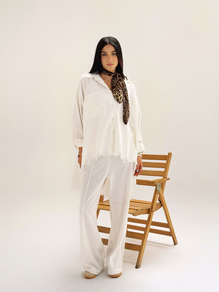 Breeze Raw Set White - AB Essential Women Wear