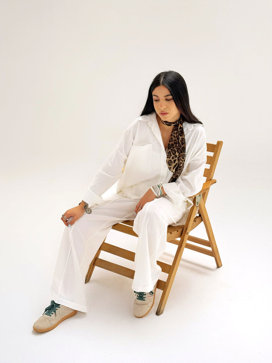 Breeze Raw Set White - AB Essential Women Wear