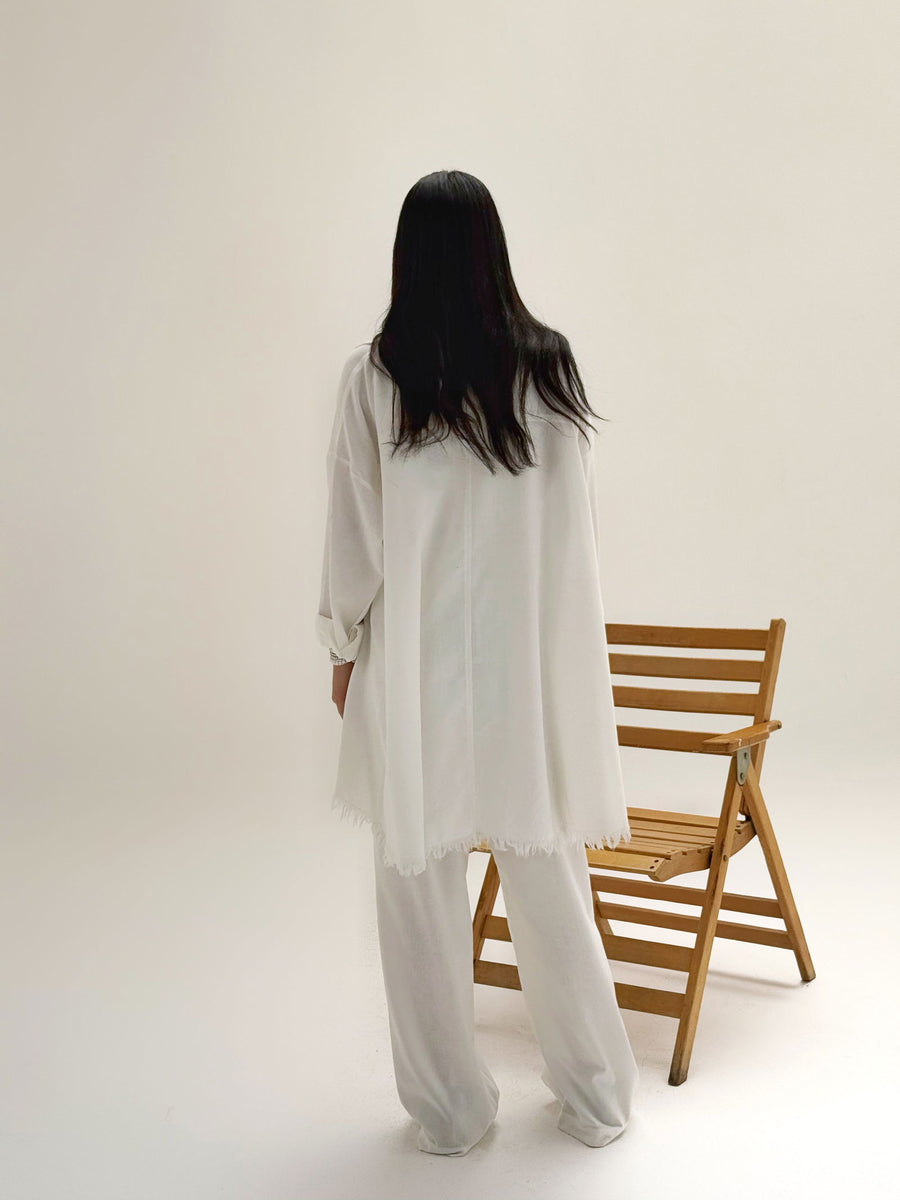 Breeze Raw Set White - AB Essential Women Wear