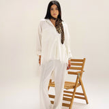 Breeze Raw Set White - AB Essential Women Wear