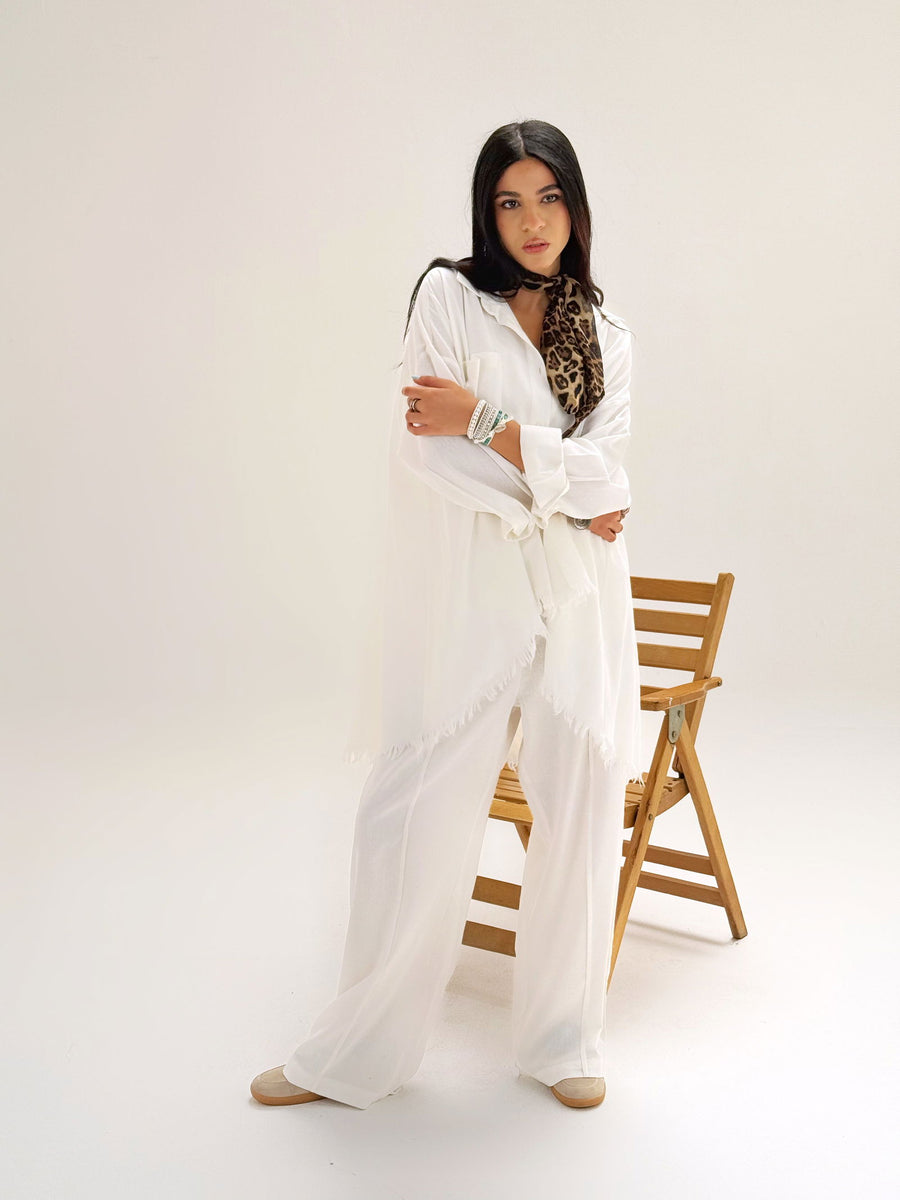Breeze Raw Set White - AB Essential Women Wear