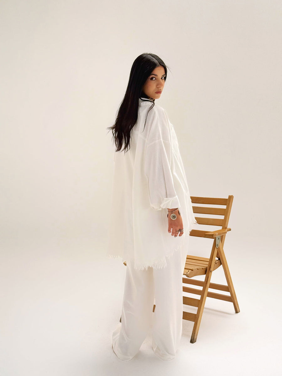 Breeze Raw Set White - AB Essential Women Wear