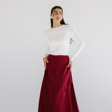 Seashell Skirt Burgundy