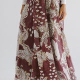 Boho Skirt Burgundy