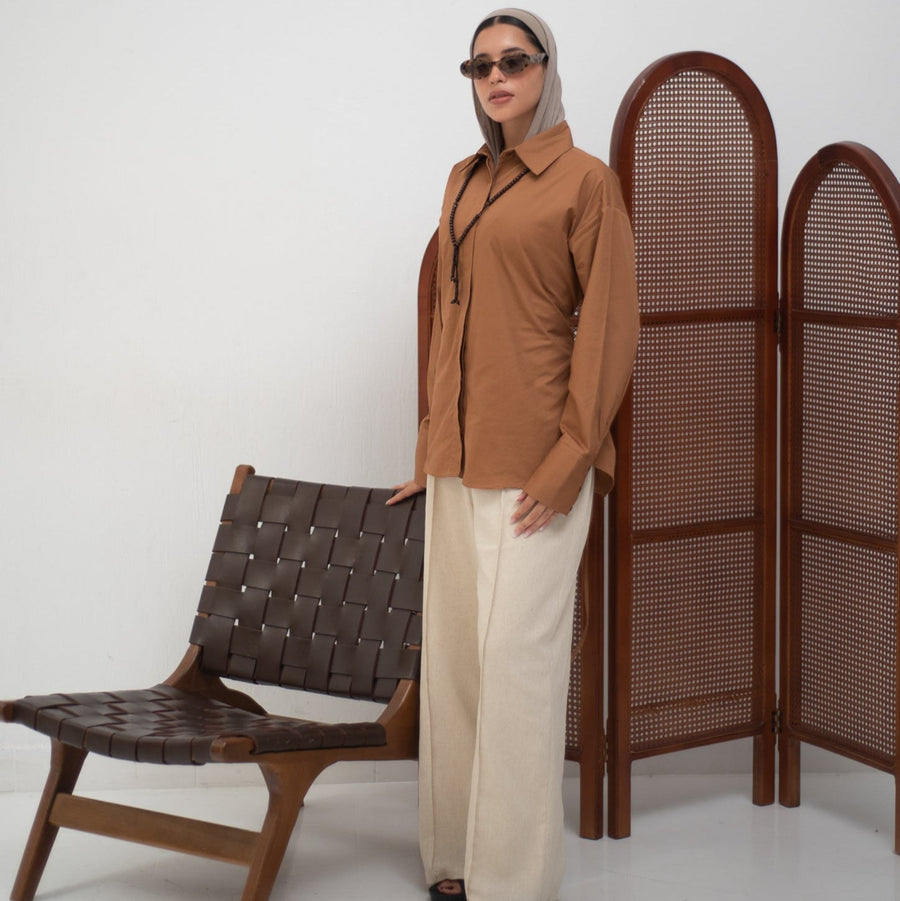 Cairo Shirt Choco - AB Essential Women Wear