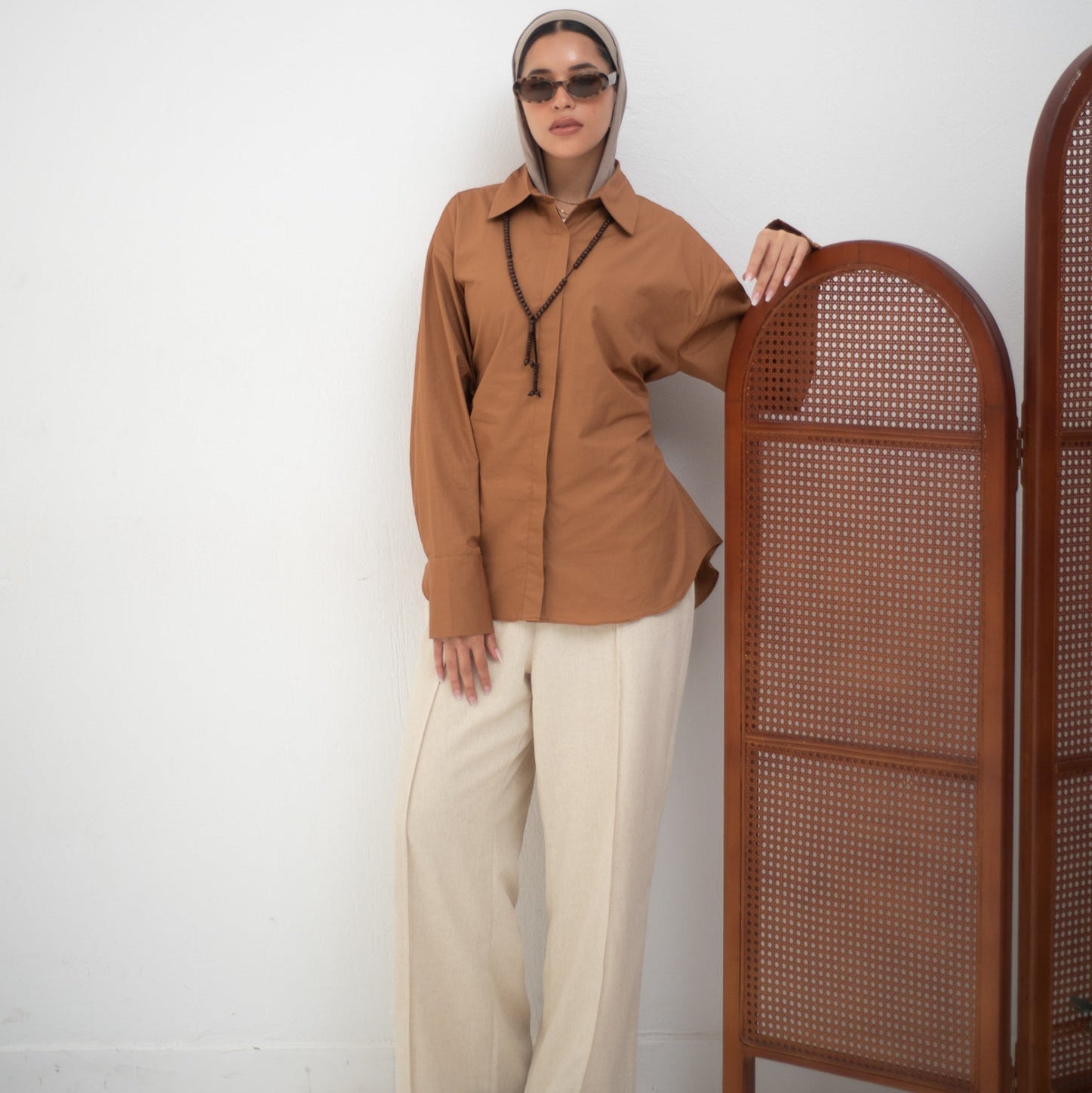 Cairo Shirt Choco - AB Essential Women Wear