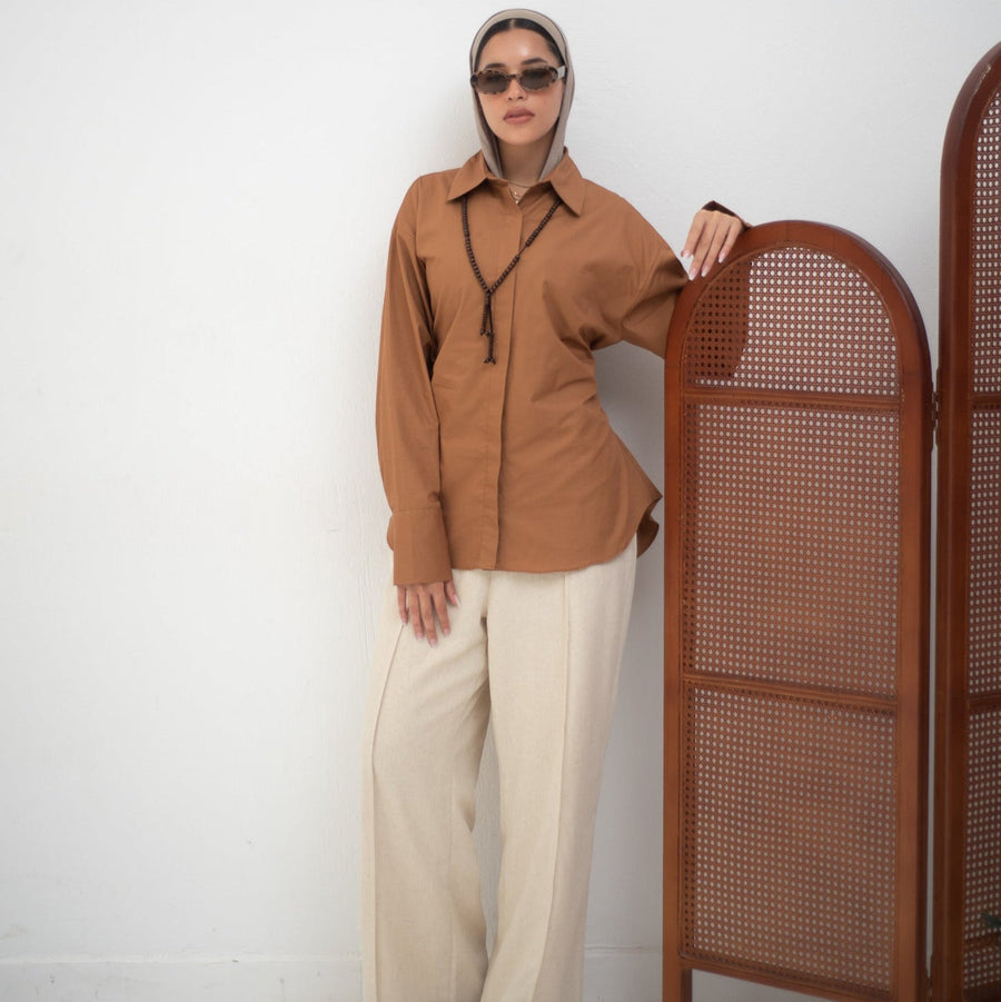 Cairo Shirt Choco - AB Essential Women Wear