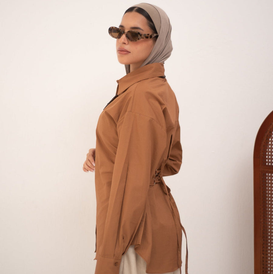 Cairo Shirt Choco - AB Essential Women Wear