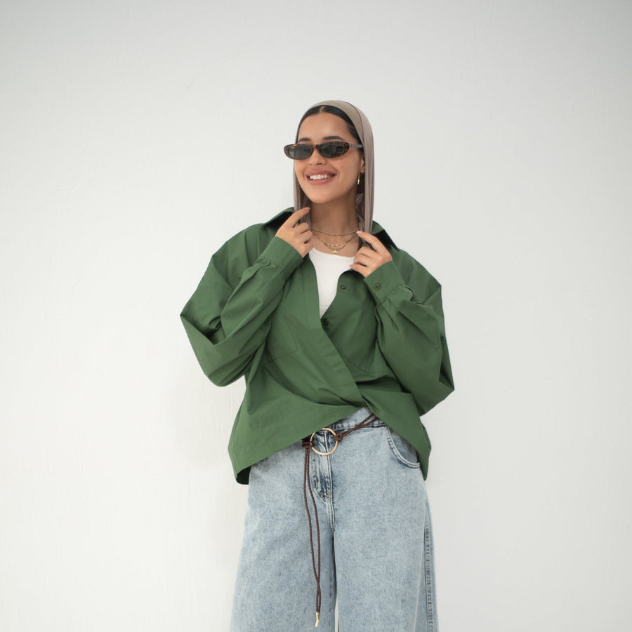 Cairo Shirt Grass - AB Essential Women Wear