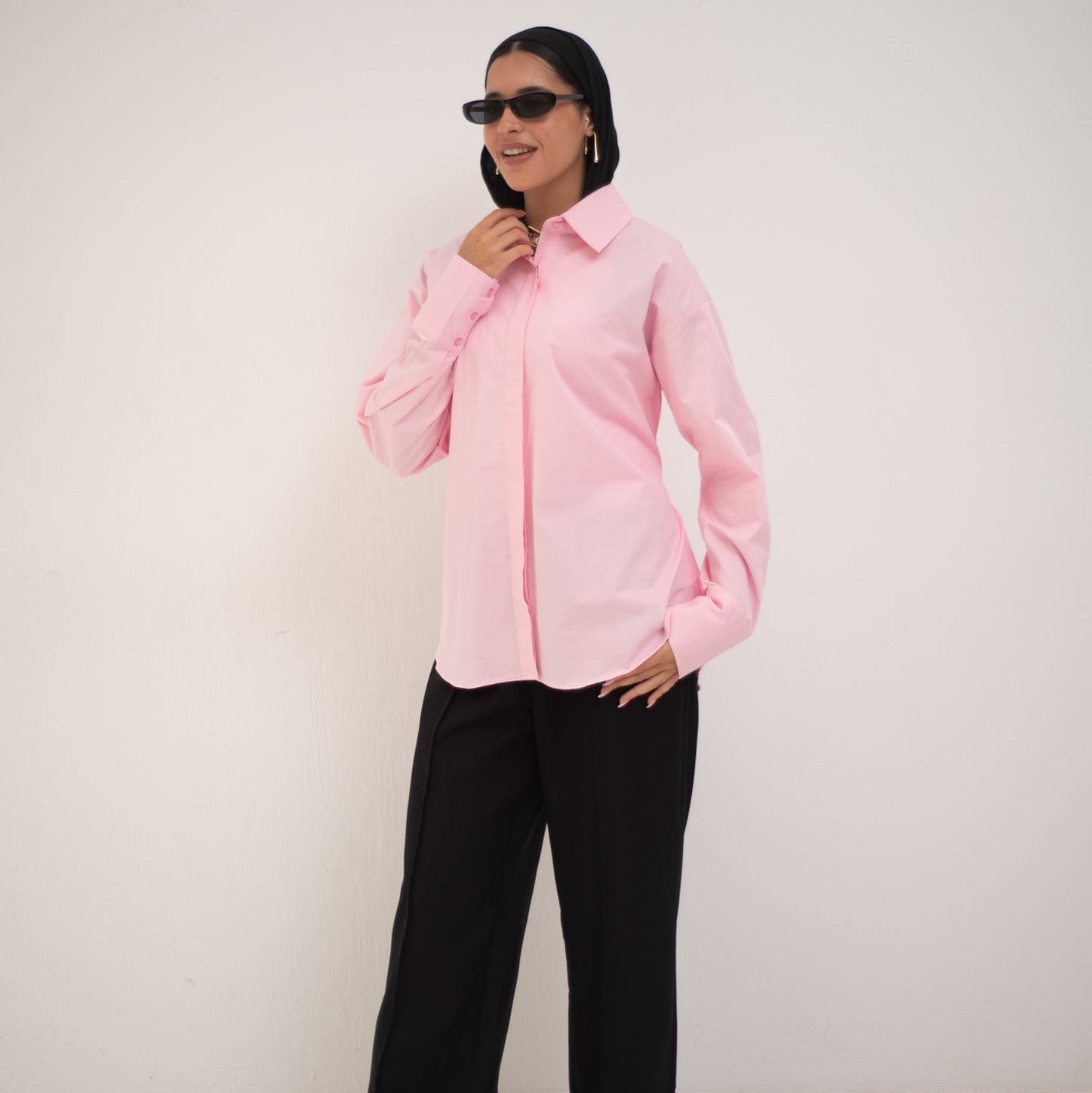 Cairo Shirt Powder Pink - AB Essential Women Wear