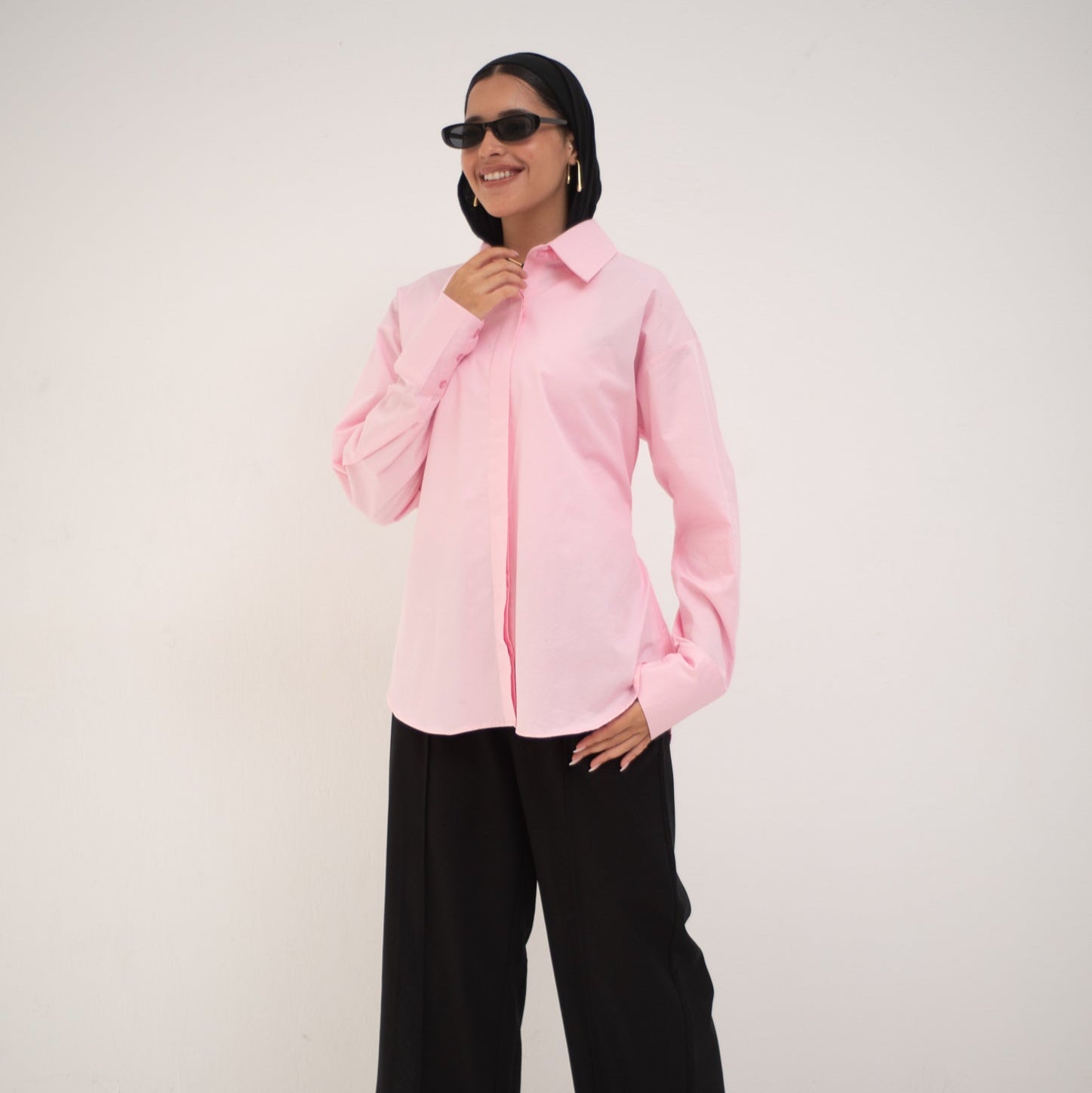 Cairo Shirt Powder Pink - AB Essential Women Wear